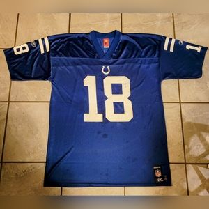 Peyton Manning Indianapolis Colts #18 NFL Practice Football Jersey